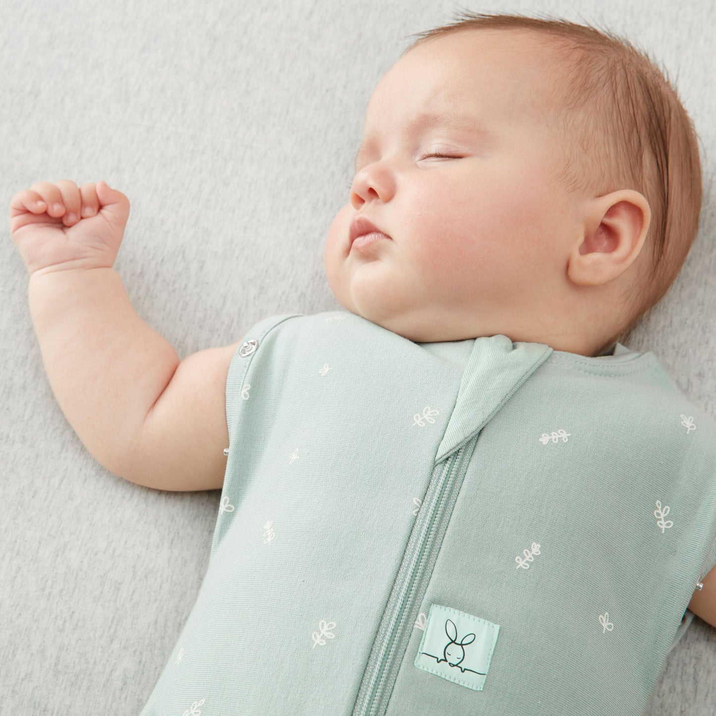 ErgoPouch - Organic Summer Cocoon Swaddle Sleeping Bag - Sage - 0.2 TOG