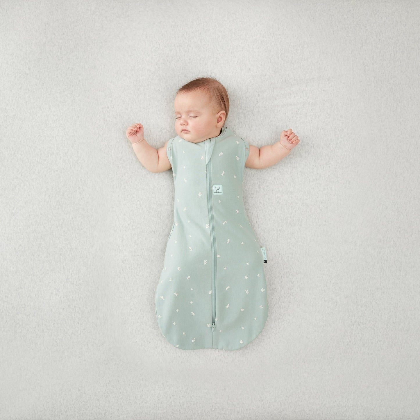 ErgoPouch - Organic All Year Cocoon Swaddle Sleeping Bag - Sage - 1.0 TOG