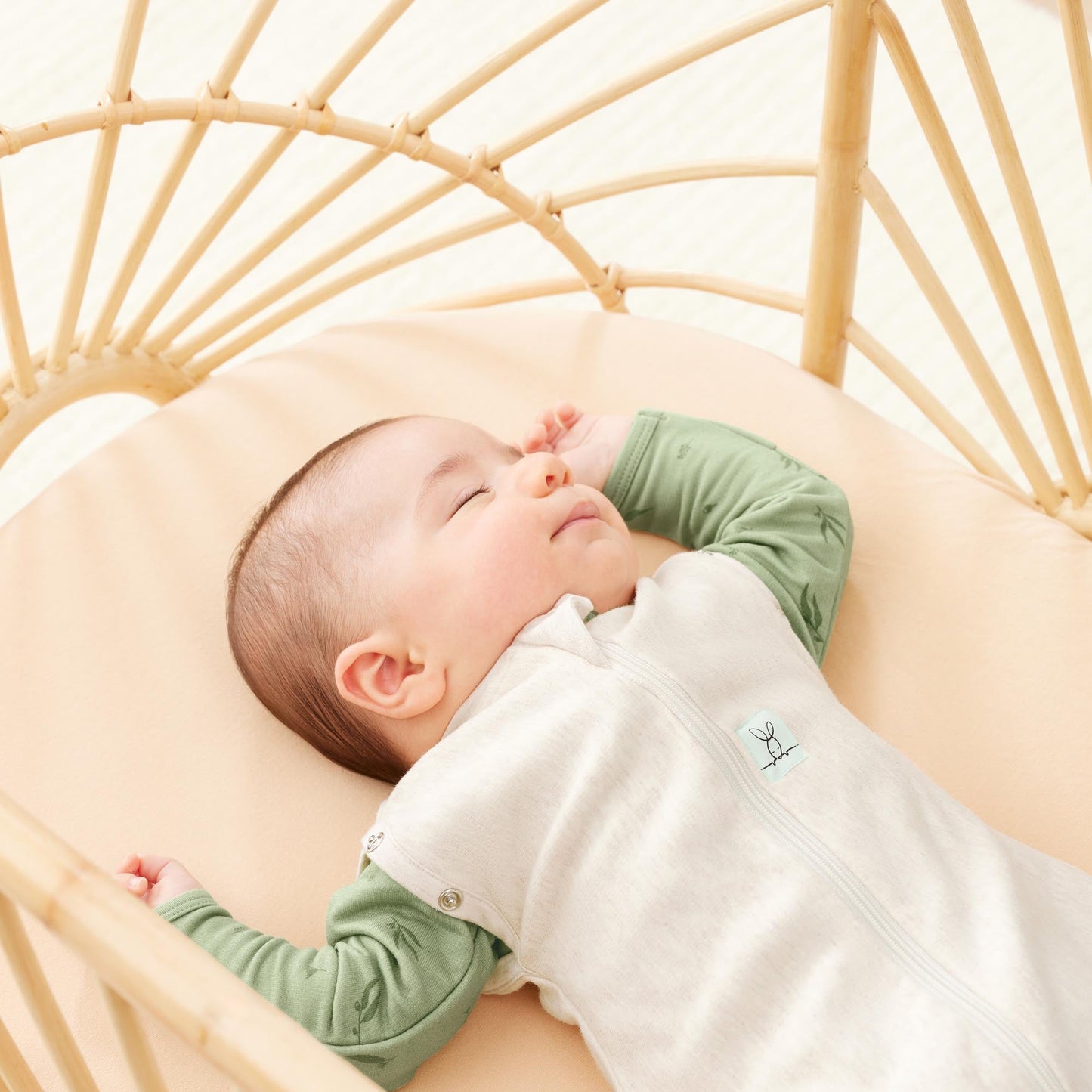 ErgoPouch - Organic All Year Cocoon Swaddle Sleeping Bag - Oatmeal - 1.0 TOG