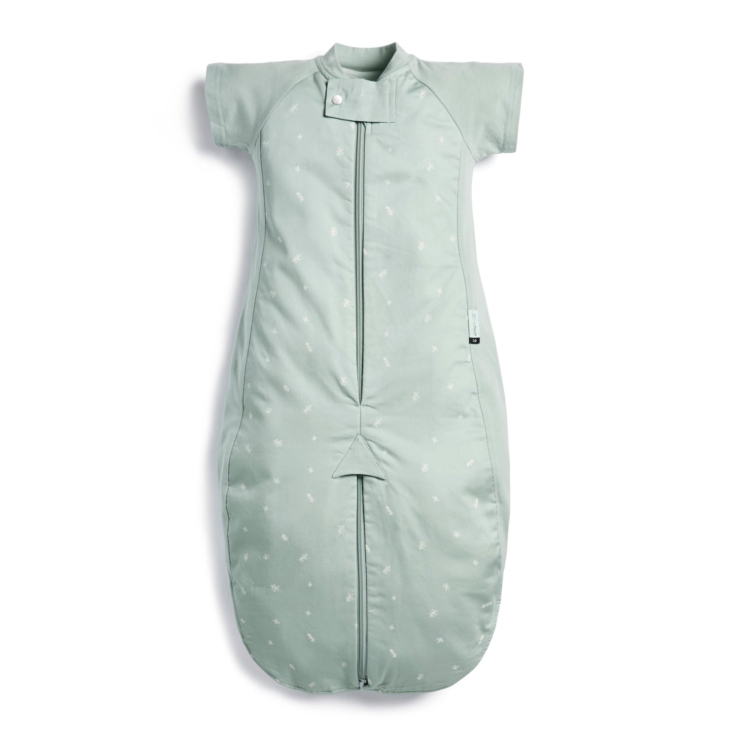 ErgoPouch - Organic All Year Short Sleeved 2 in 1 Sleeping Suit Bag - Sage - 1.0 TOG