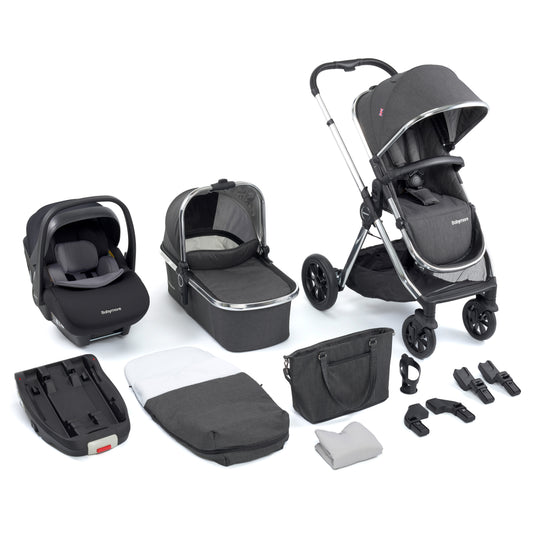 Babymore Memore V2 Travel System - 13 Piece with Pecan i-Size Car Seat