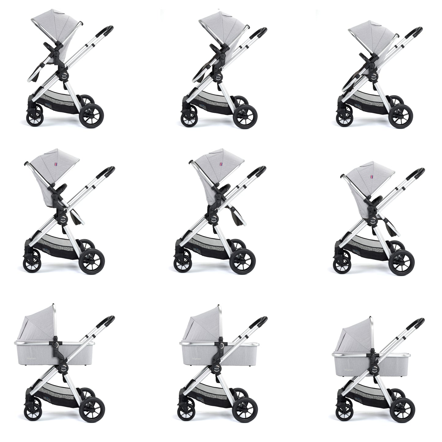 Babymore Memore V2 Travel System - 13 Piece with Pecan i-Size Car Seat