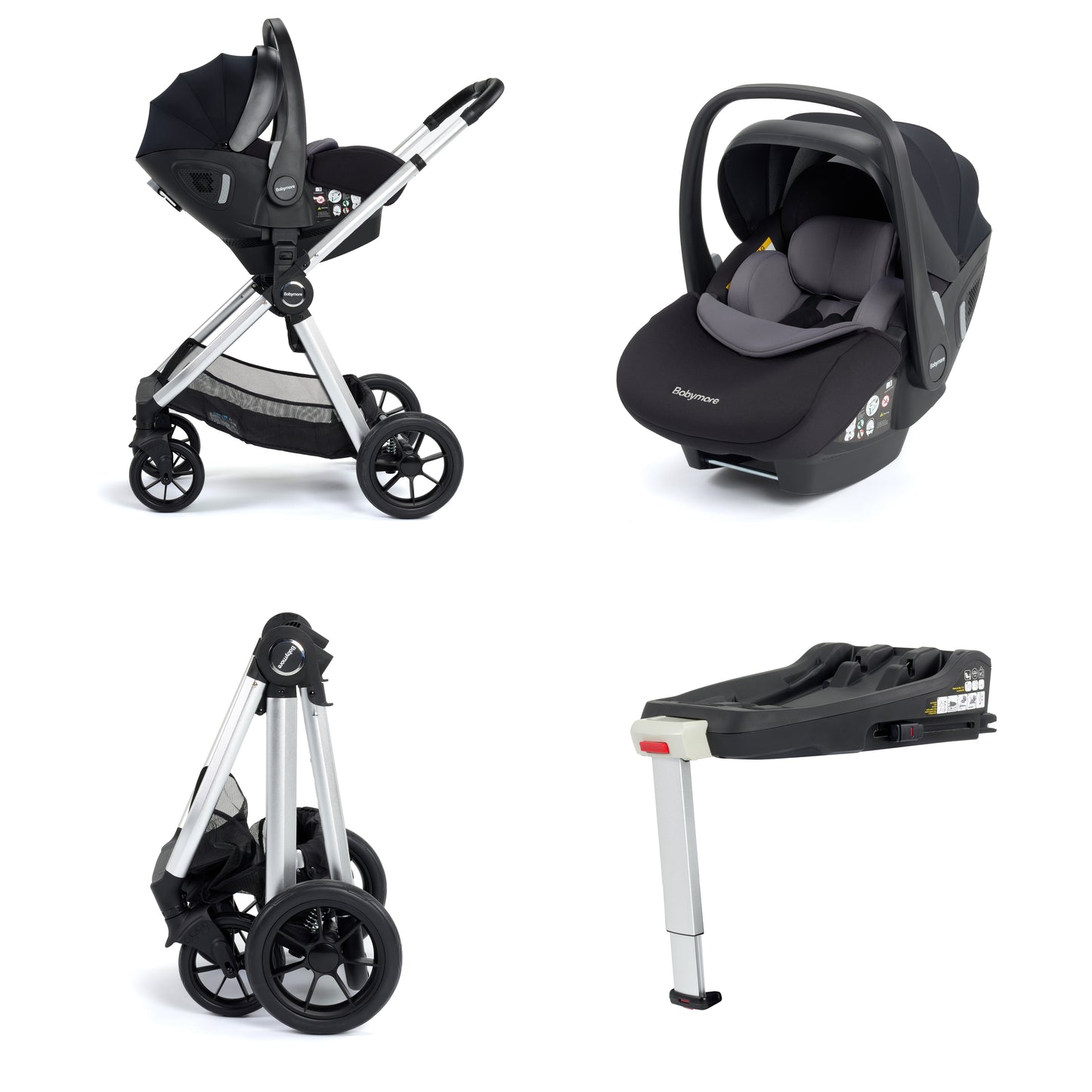 Babymore Memore V2 Travel System - 13 Piece with Pecan i-Size Car Seat