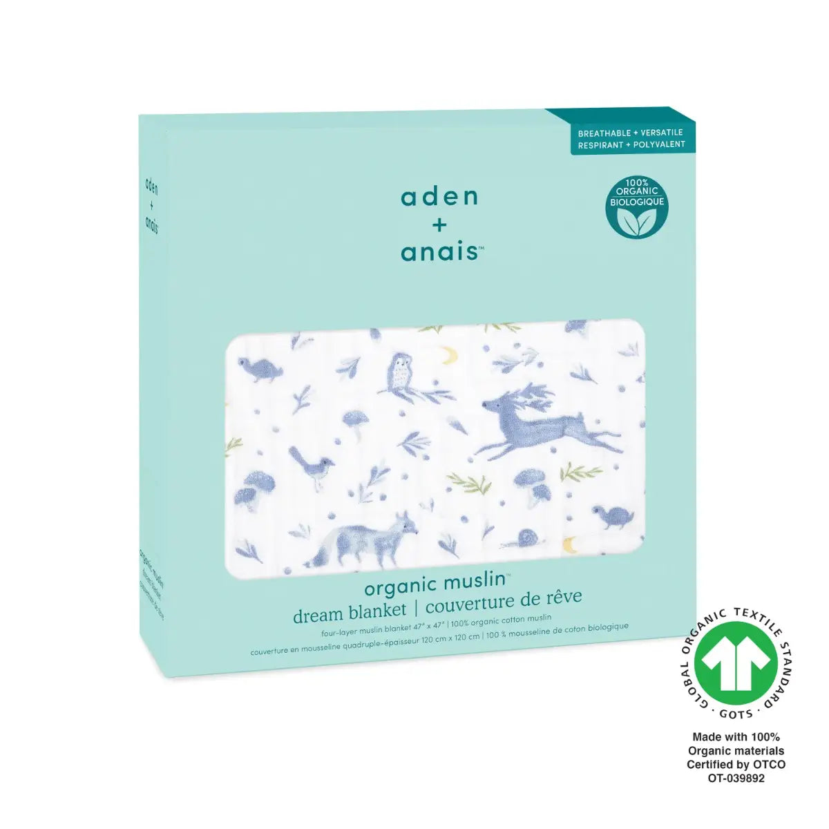 aden + anais Dream Blanket Organic Cotton Muslin