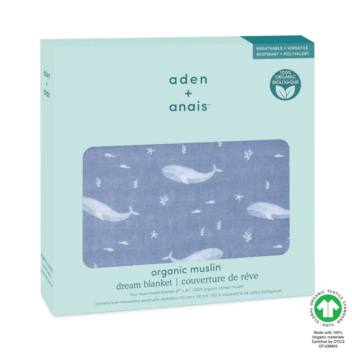 aden + anais Dream Blanket Organic Cotton Muslin