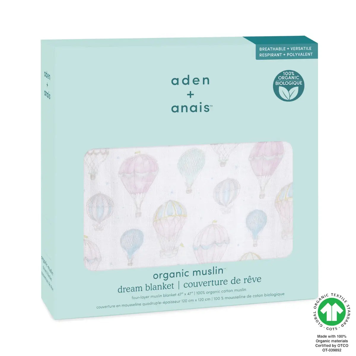 aden + anais Dream Blanket Organic Cotton Muslin