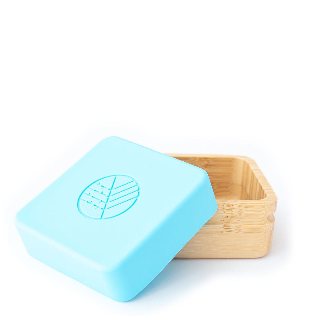 Eco Rascals Bamboo Snack Pots - Blue and Grey