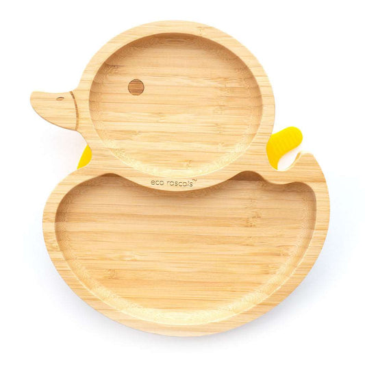 Eco Rascals Bamboo Duck Suction Plate