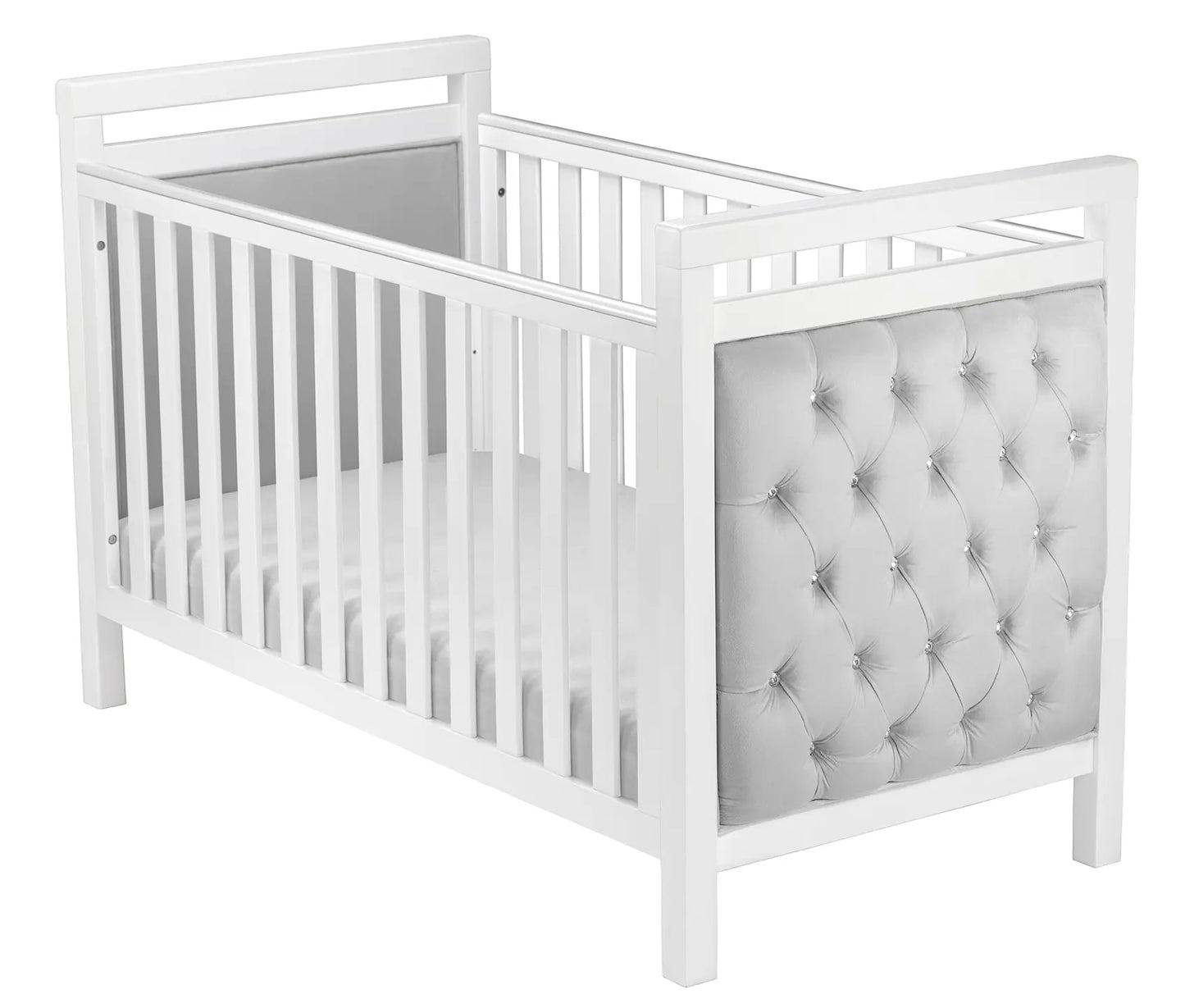 Babymore Velvet Deluxe Cot Bed